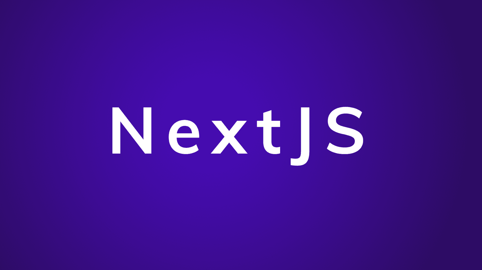 Getting started with NextJS